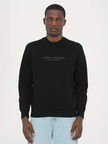 ARMANI EXCHANGE Mikina – černá: přední strana