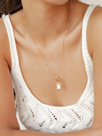 Hey Happiness Ketting 'Shell T-Bar' in Goud