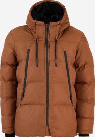 Buratti Winter Coat in Brown: front