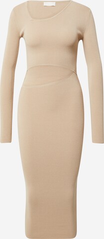 LeGer by Lena Gercke Knit dress 'Katrin' in Beige: front