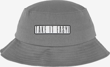 F4NT4STIC Hat 'Take It Easy' in Grey: front