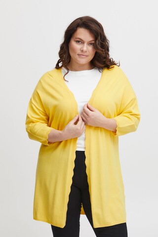 Fransa Curve Blouse 'Blume' in Yellow: front