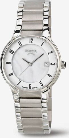 Boccia Titanium Uhr in Silber: predná strana