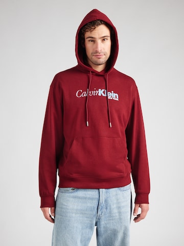 Felpa di Calvin Klein in rosso: frontale