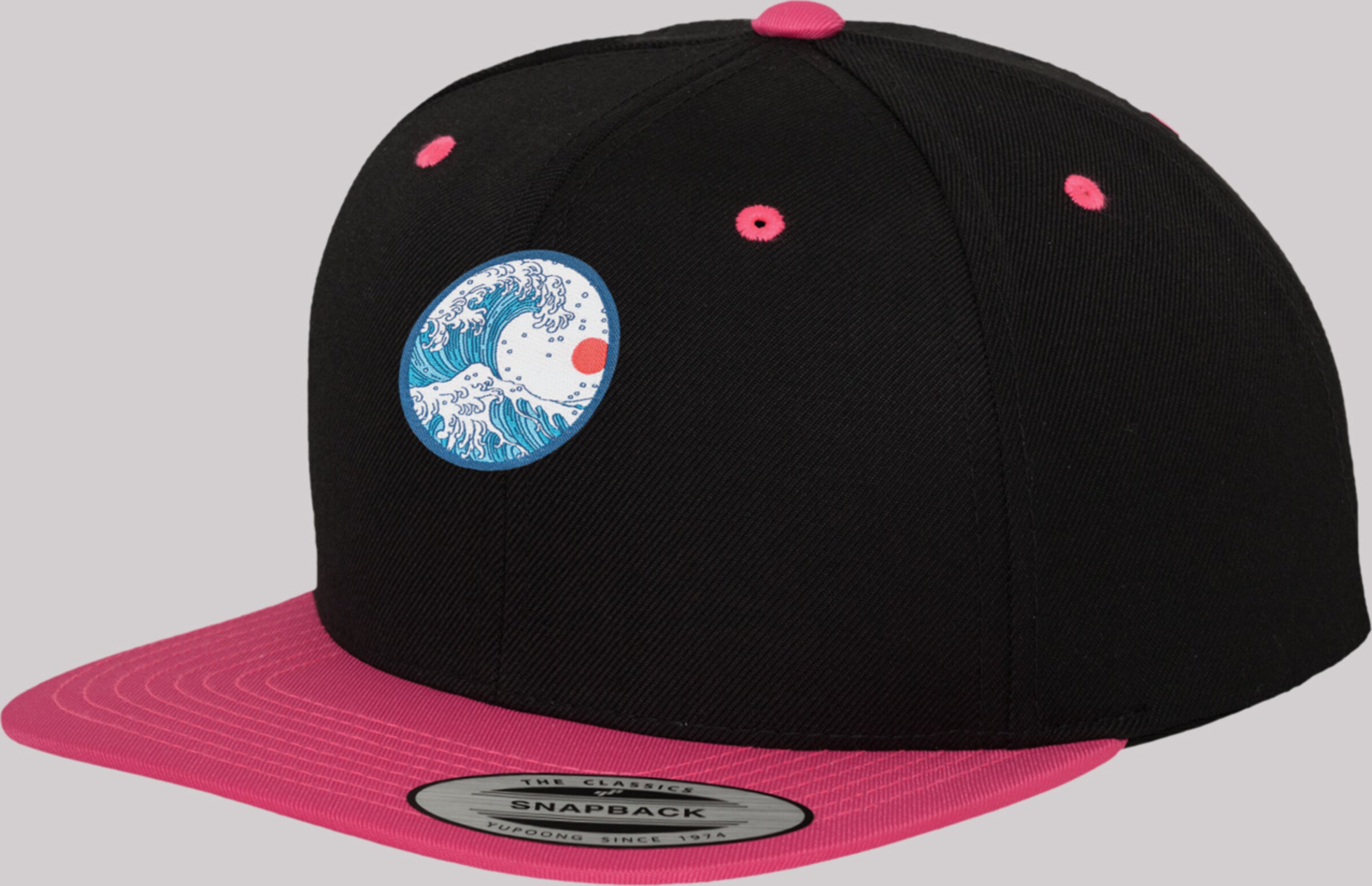 \'Kanagawa\' Neon YOU Black Pink, in ABOUT Cap | F4NT4STIC