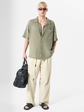 VAMOS CLO Comfort fit Srajca 'Nemesia' | zelena barva