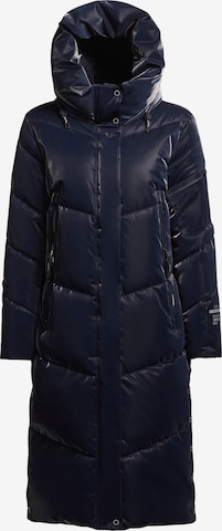 khujo Зимнее пальто 'Pulset Shiny' в Синий: спереди