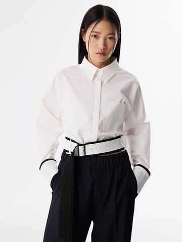 Twist Blouse in Beige: voorkant