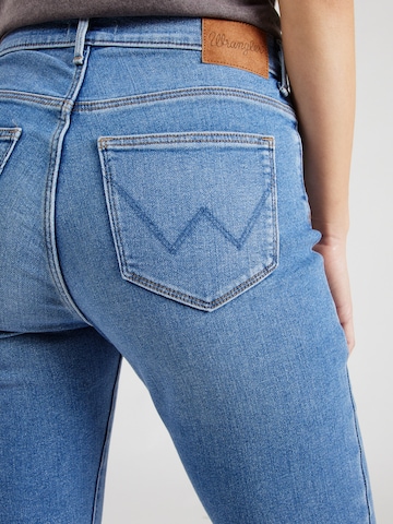 WRANGLER Skinny Džíny 'HIGH RISE SKINNY' – modrá