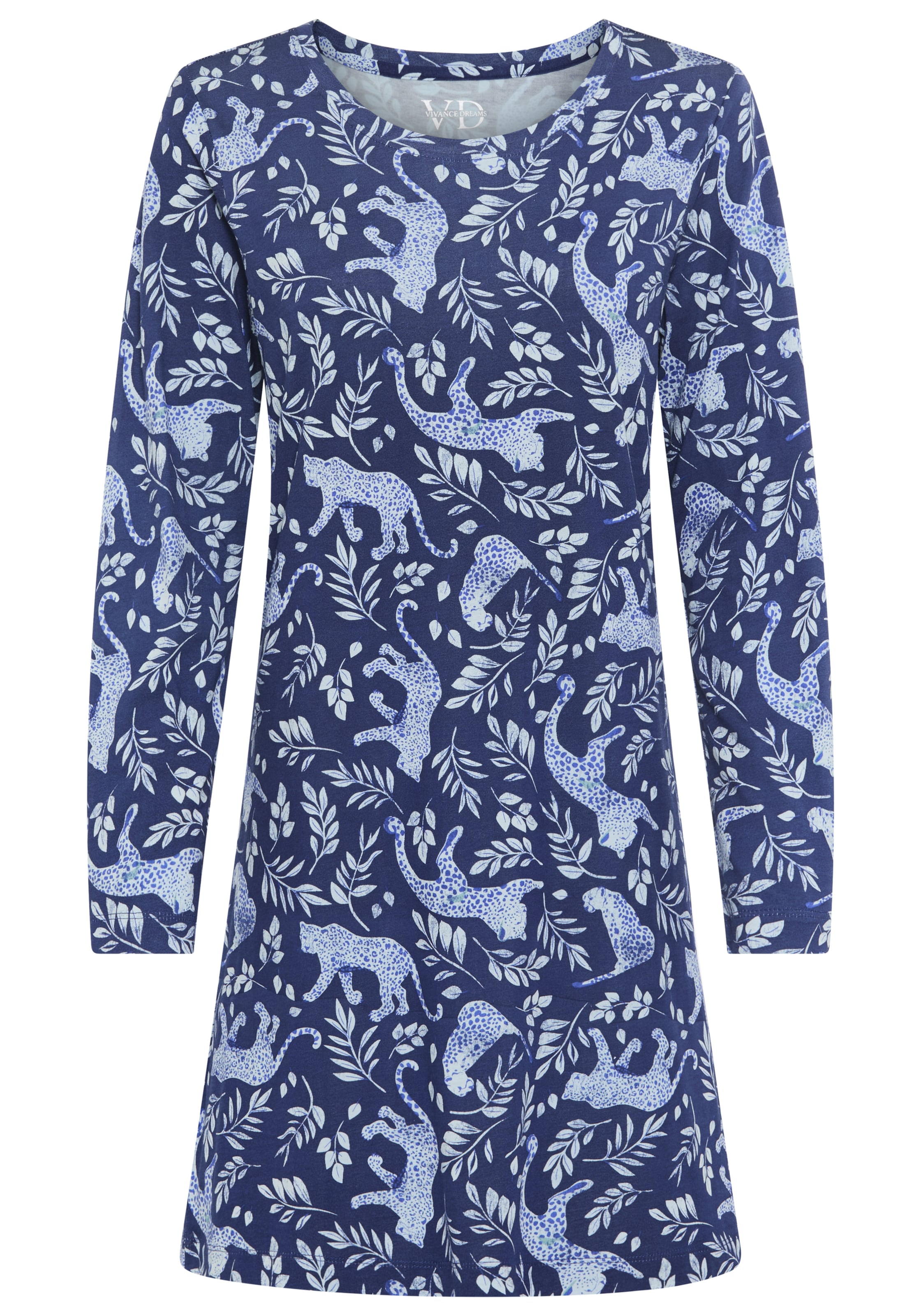 VIVANCE - Camiseta de noche en azul: frente