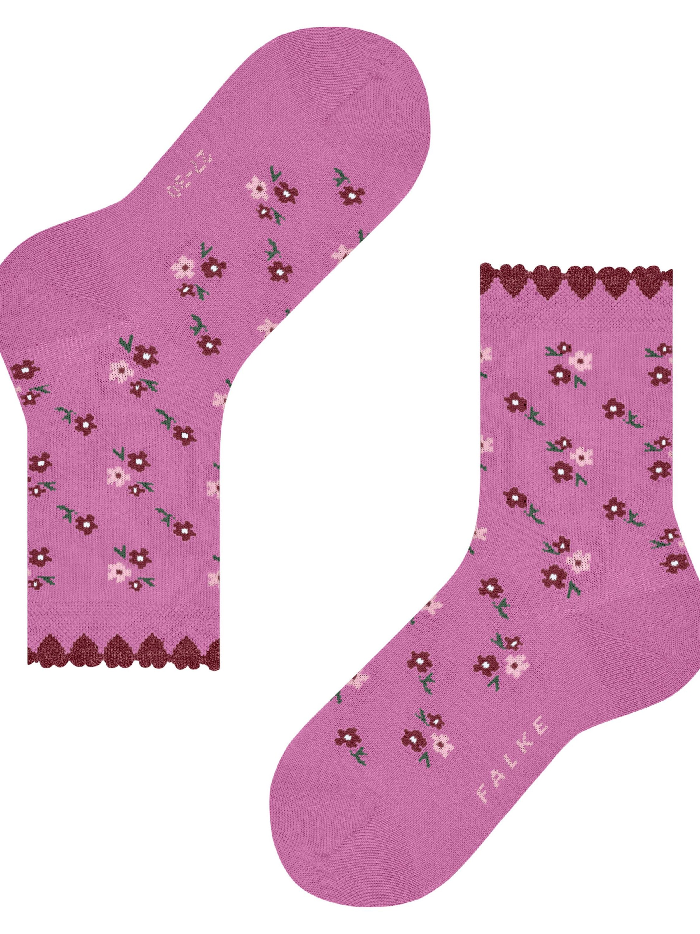 FALKE Socks 'Ditsy Flowers' in Pink