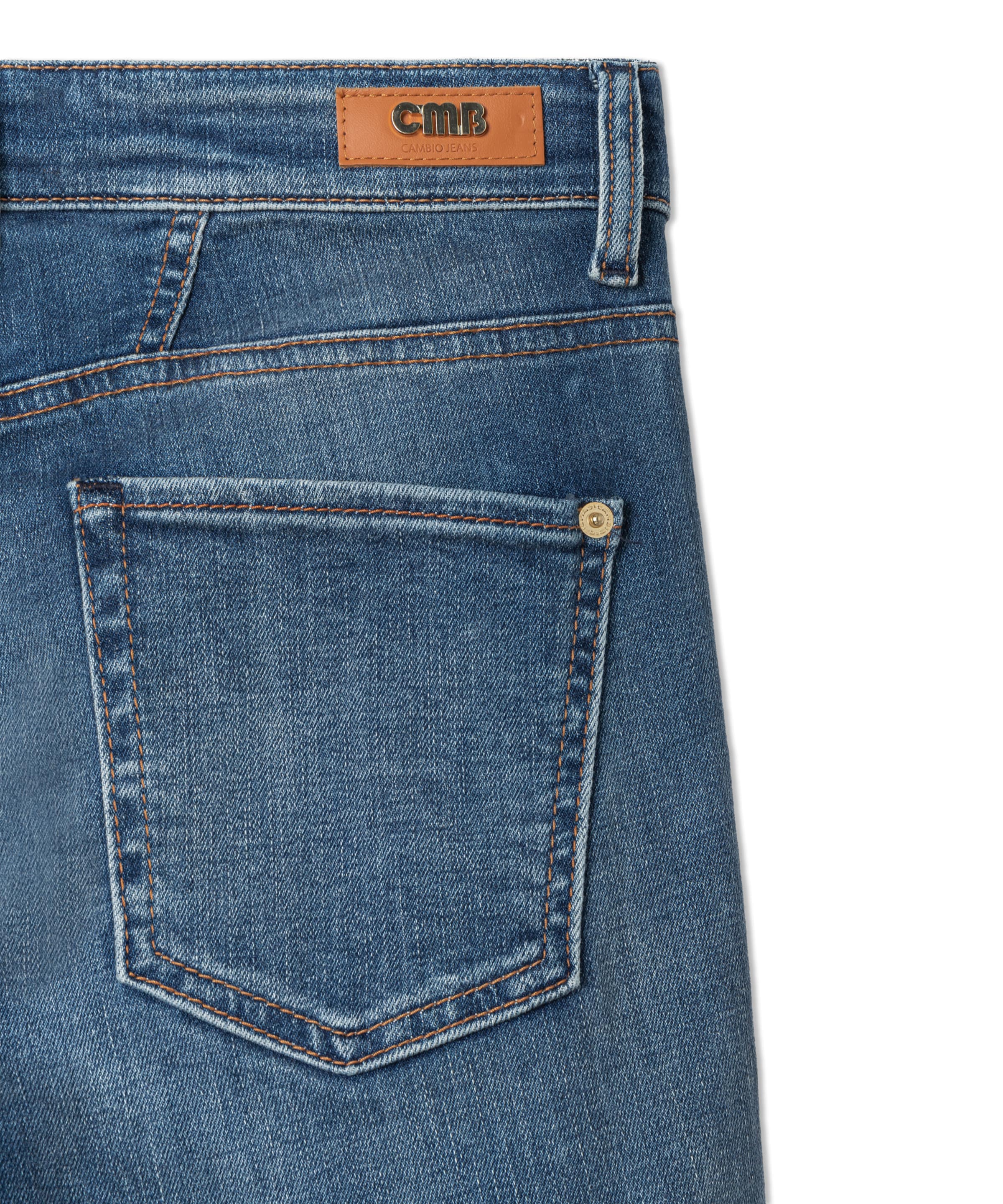 Cambio Wide leg Jeans 'Fina' in Blauw