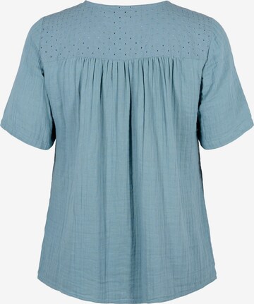 Zizzi Bluse 'VVIVU' in Blau