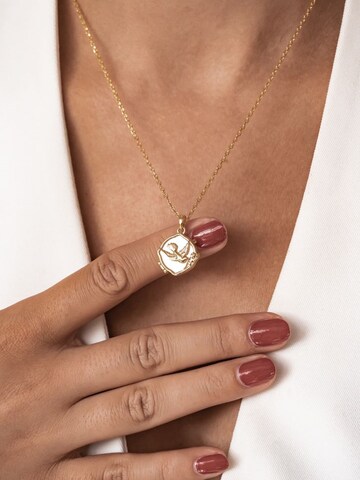 Hey Happiness - Cadena 'Serenity Locket' en oro