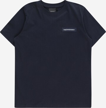 T-Shirt fonctionnel PEAK PERFORMANCE en bleu : devant