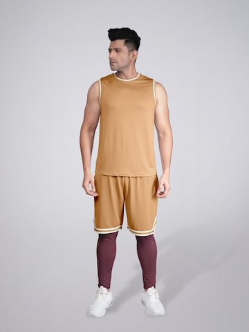 PANTONECLO Trainingspak 'Flex' in Beige: voorkant