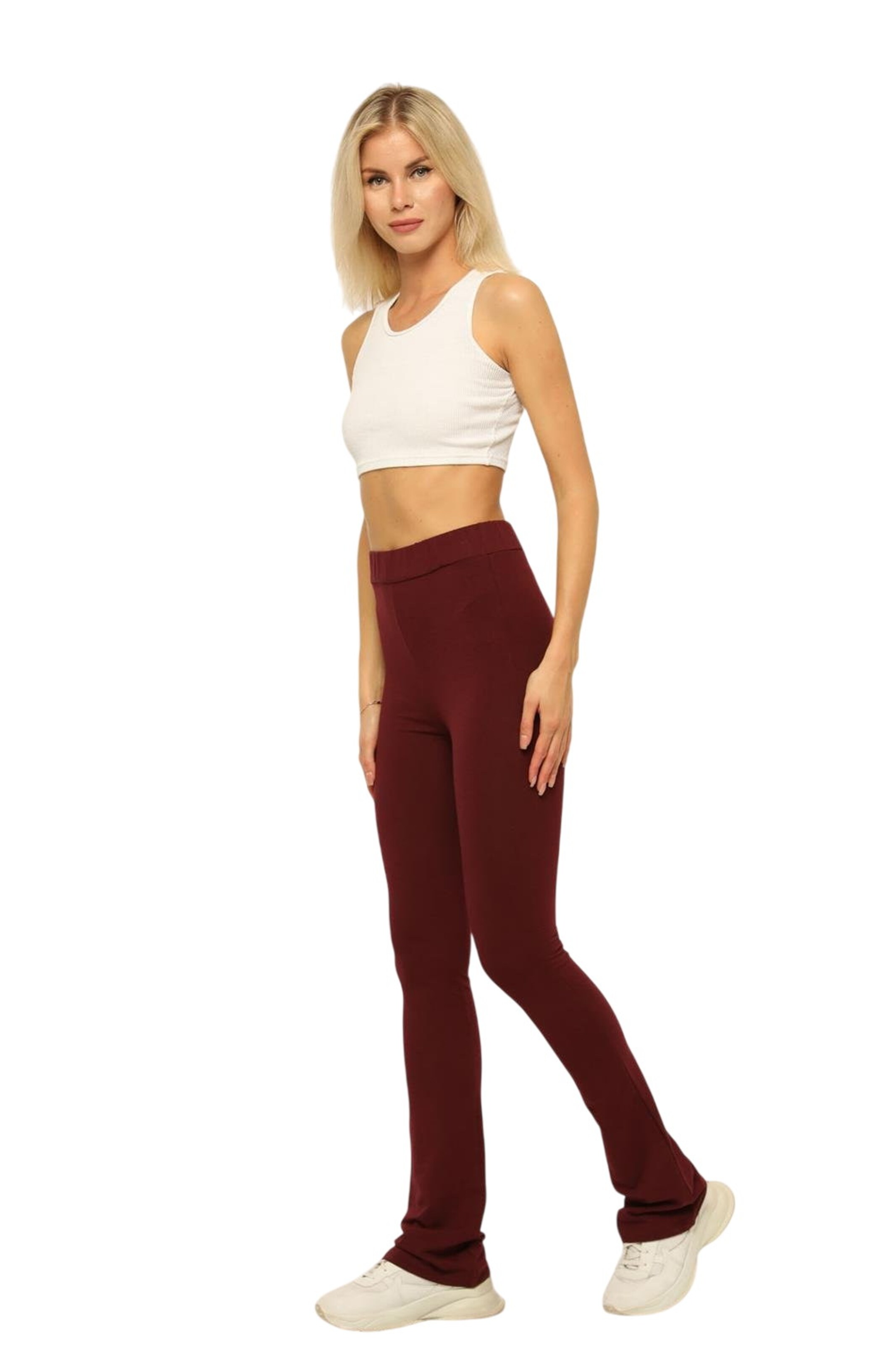 HOME STORE Flared Leggings in Rot