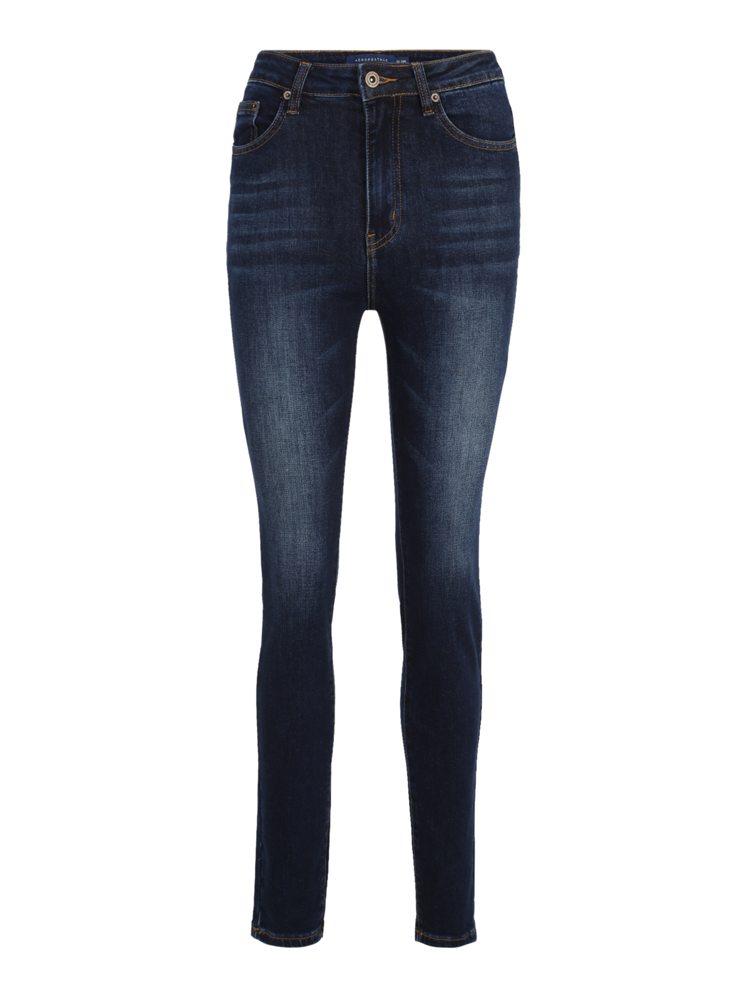 AÉROPOSTALE Kitsas Teksapüksid, värv sinine: eest vaates