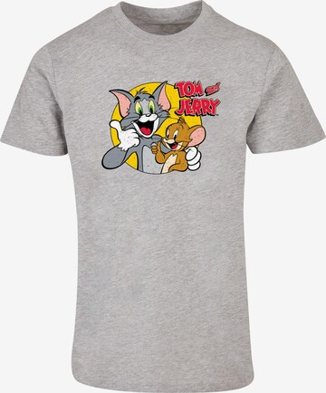 ABSOLUTE CULT T-Shirt 'Tom and Jerry - Thumbs Up' in Grau: predná strana