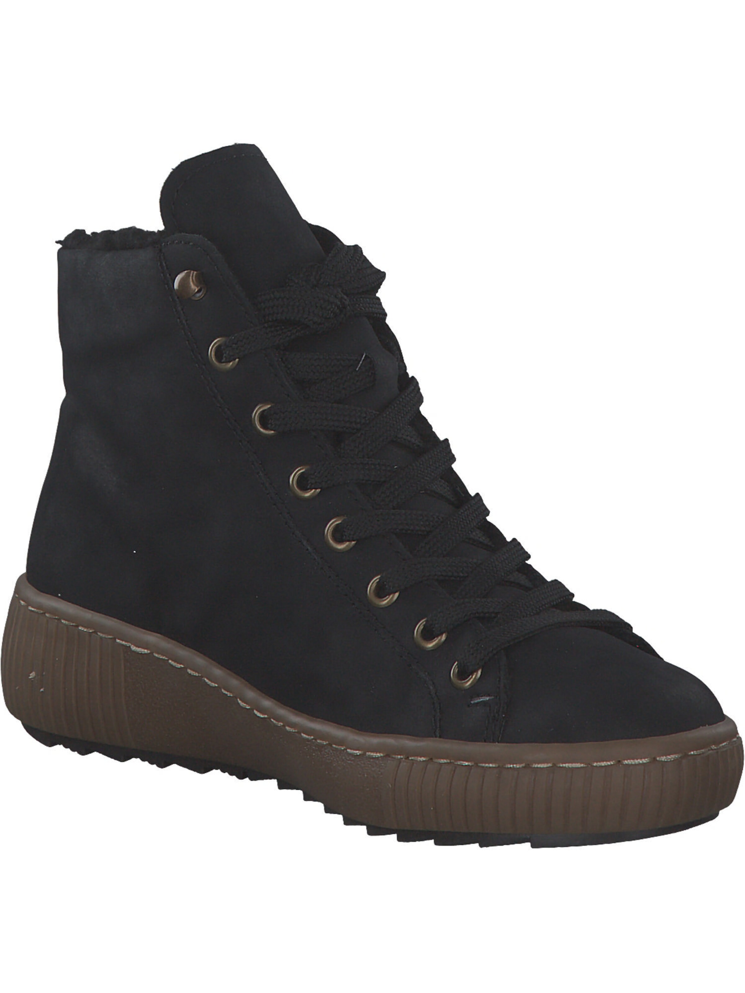 Rieker Schnürstiefelette in Schwarz