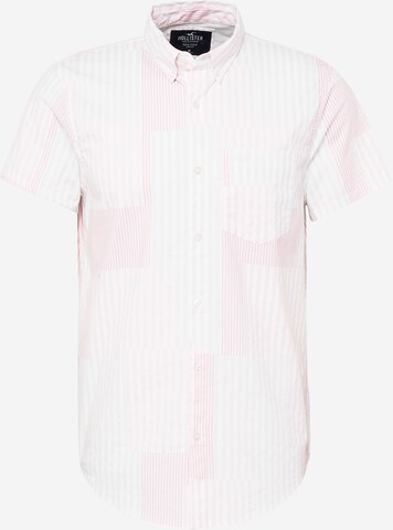 HOLLISTER Regular fit Button Up Shirt in Pink: front