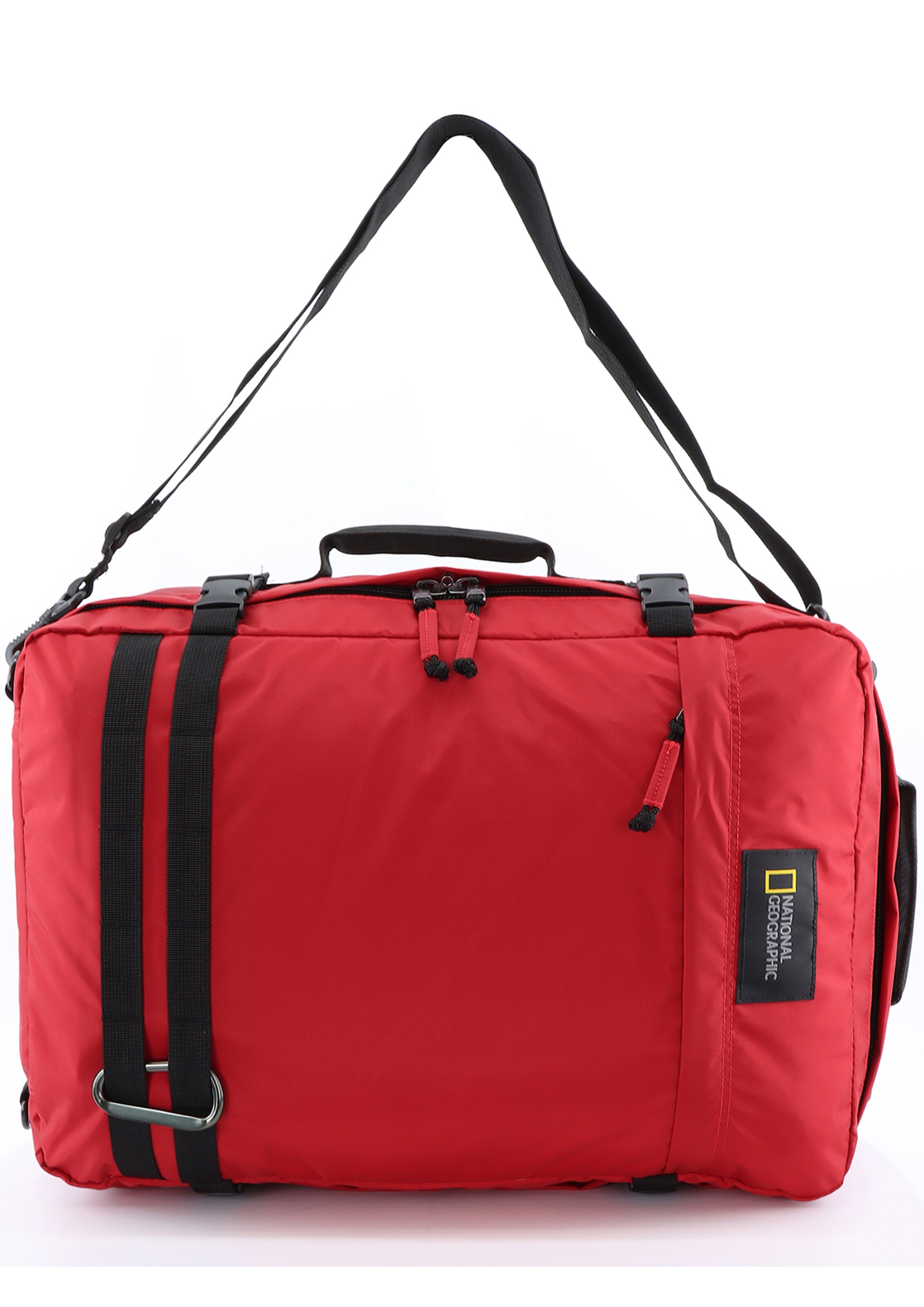 National Geographic Backpack 'Hybrid' in Red: front