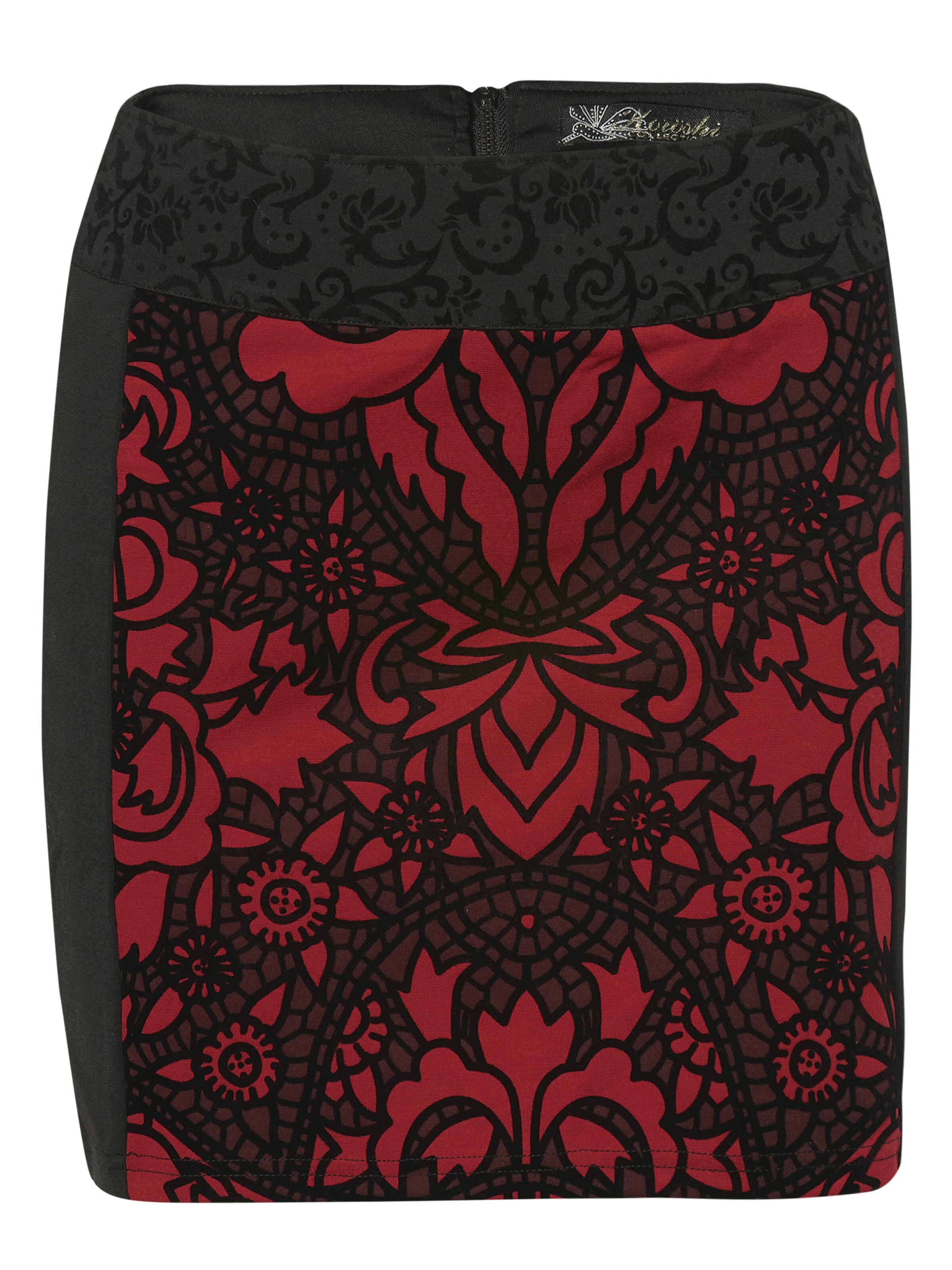 Jupe KOROSHI en rouge : devant