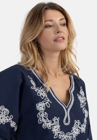 usha FESTIVAL Poncho in Blau