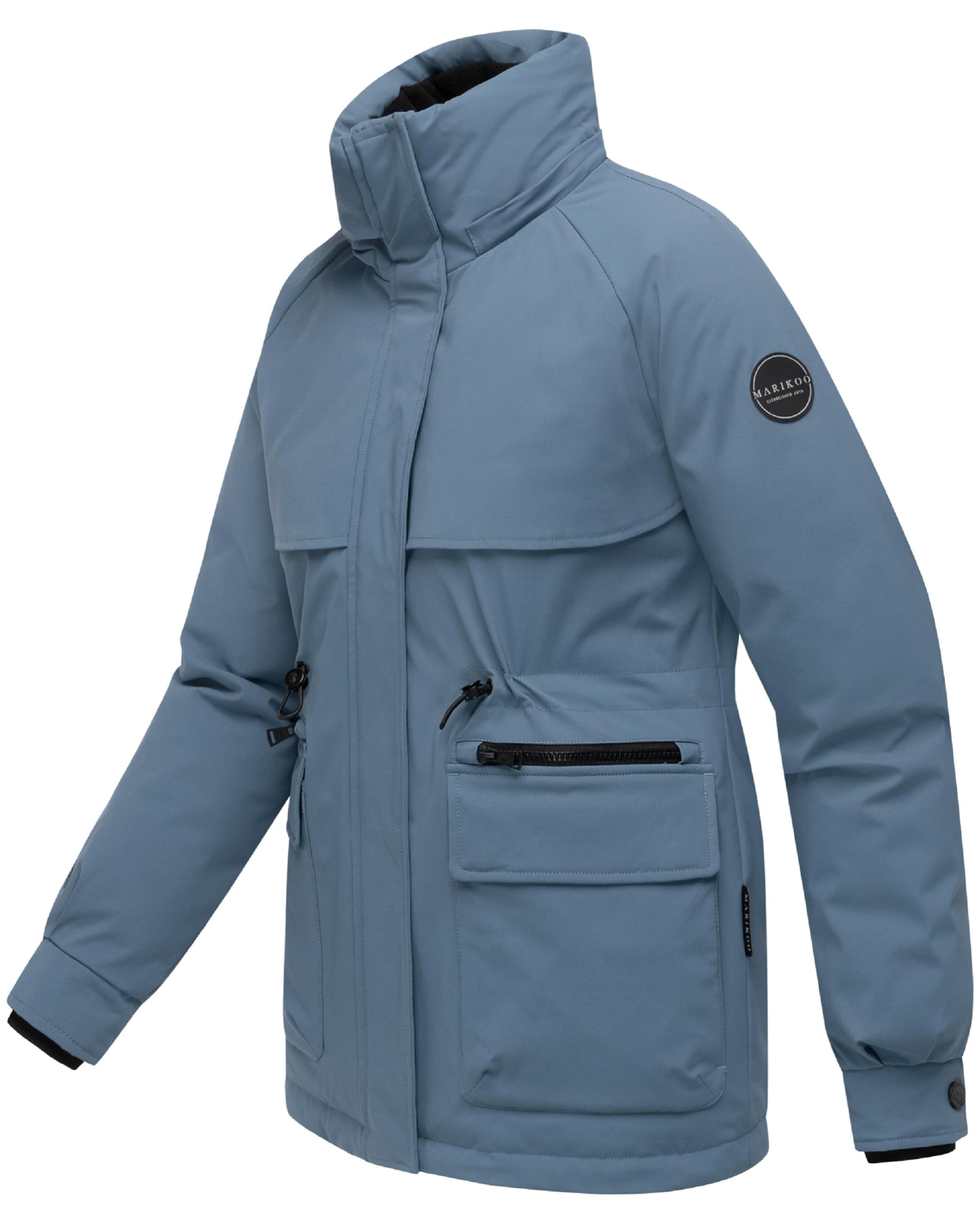 MARIKOO Pitkä talvitakki 'Shigaraa XVI' värissä sininen