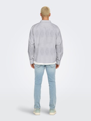 Fit confort Chemise 'ONSALVARO' Only & Sons en bleu