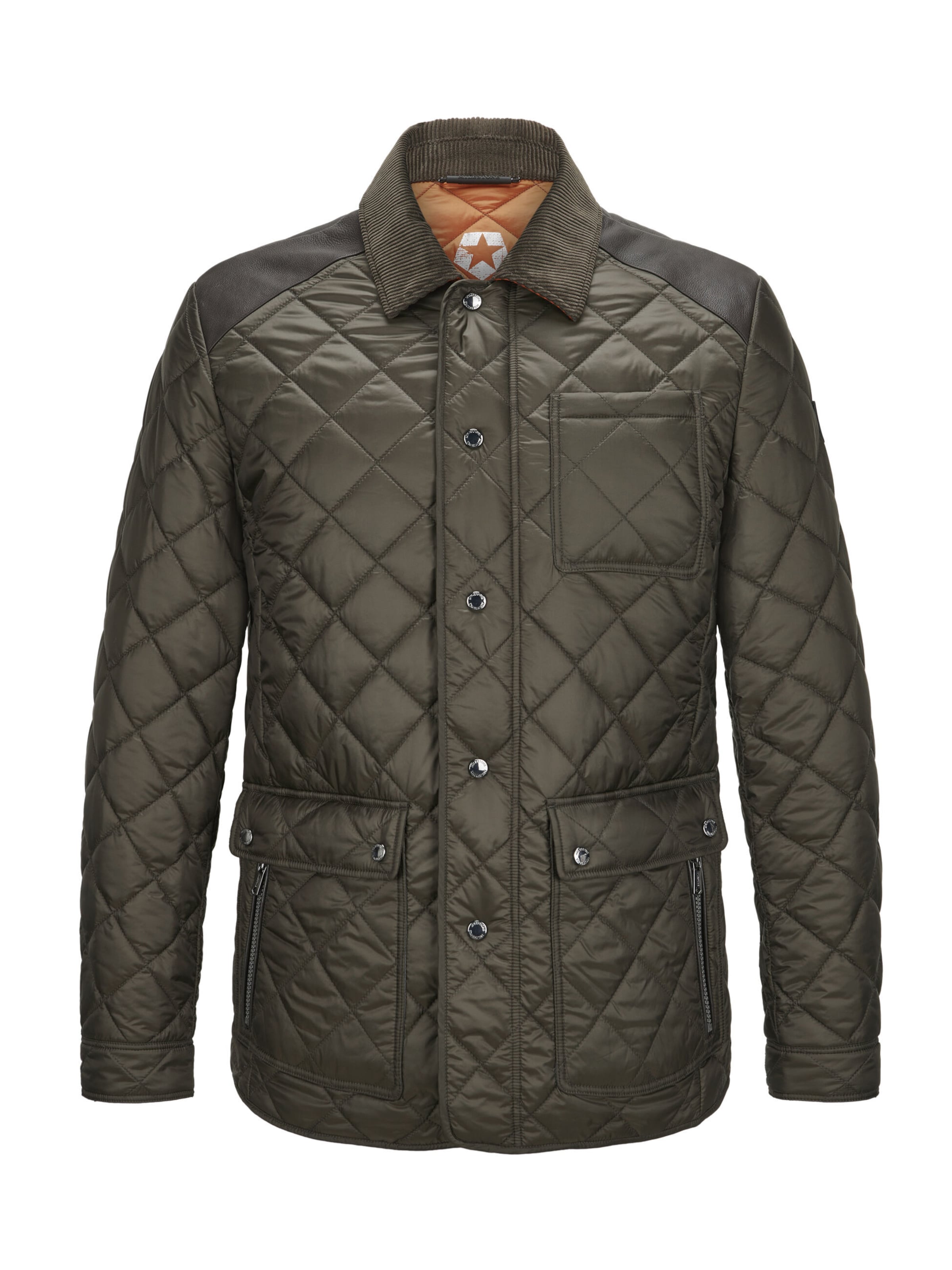 Veste d’hiver 'MSSantos' MILESTONE en vert : devant
