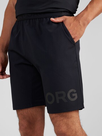 BJÖRN BORG - Regular Calças de desporto em preto