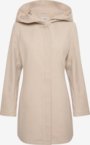 Cream Between-Season Jacket 'Crysta' in Beige: front