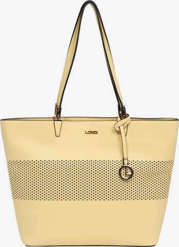 L.CREDI Shopper 'Ionita' in Yellow: front