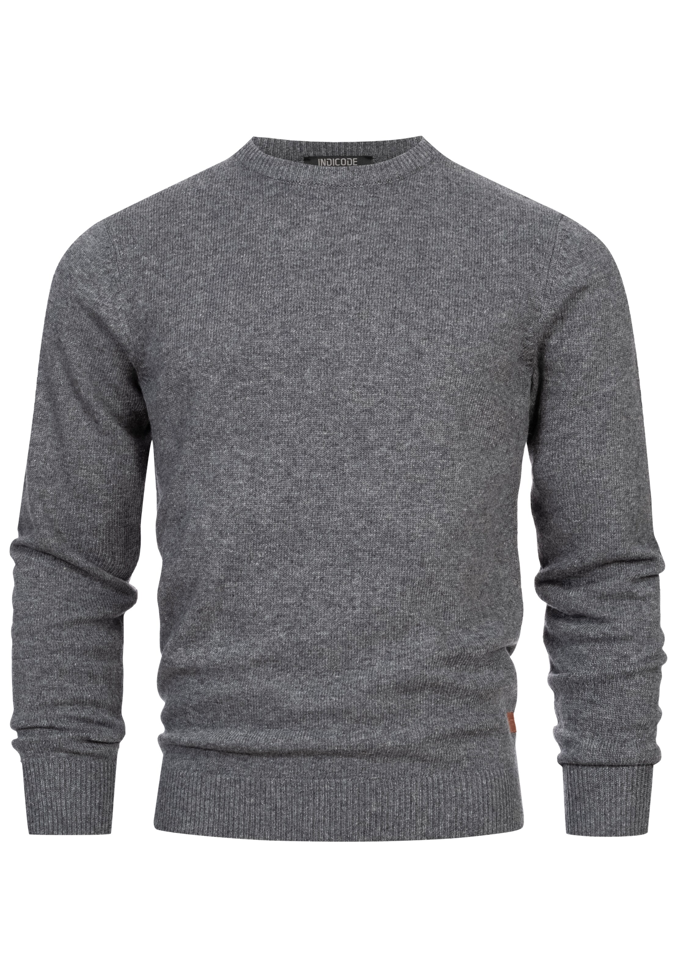 INDICODE JEANS Sweater 'INMargous' in Grey: front