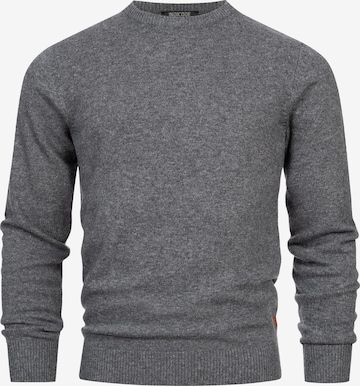 INDICODE JEANS Sweater 'INMargous' in Grey: front
