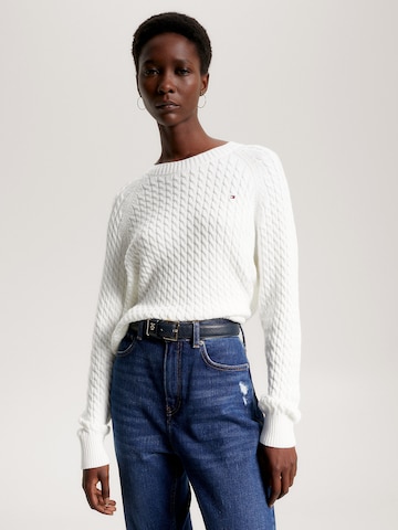 Pull-over TOMMY HILFIGER en blanc : devant