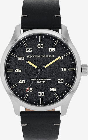 TOM TAILOR Analog Watch in Black: front