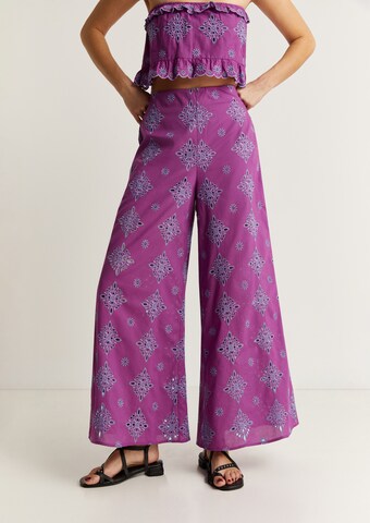 Scalpers Regular Pants in Purple