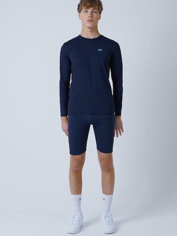 SPORTKIND Funktionsshirt 'Crew Neck Long Sleeve Shirt'‌‌‌‌‌‌‌‌‌‌ in Blau: Vorderseite