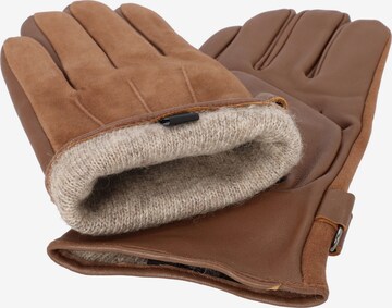 JOOP! Full Finger Gloves in Brown