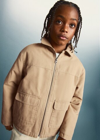 MANGO KIDS Between-Season Jacket 'Agafay' in Beige