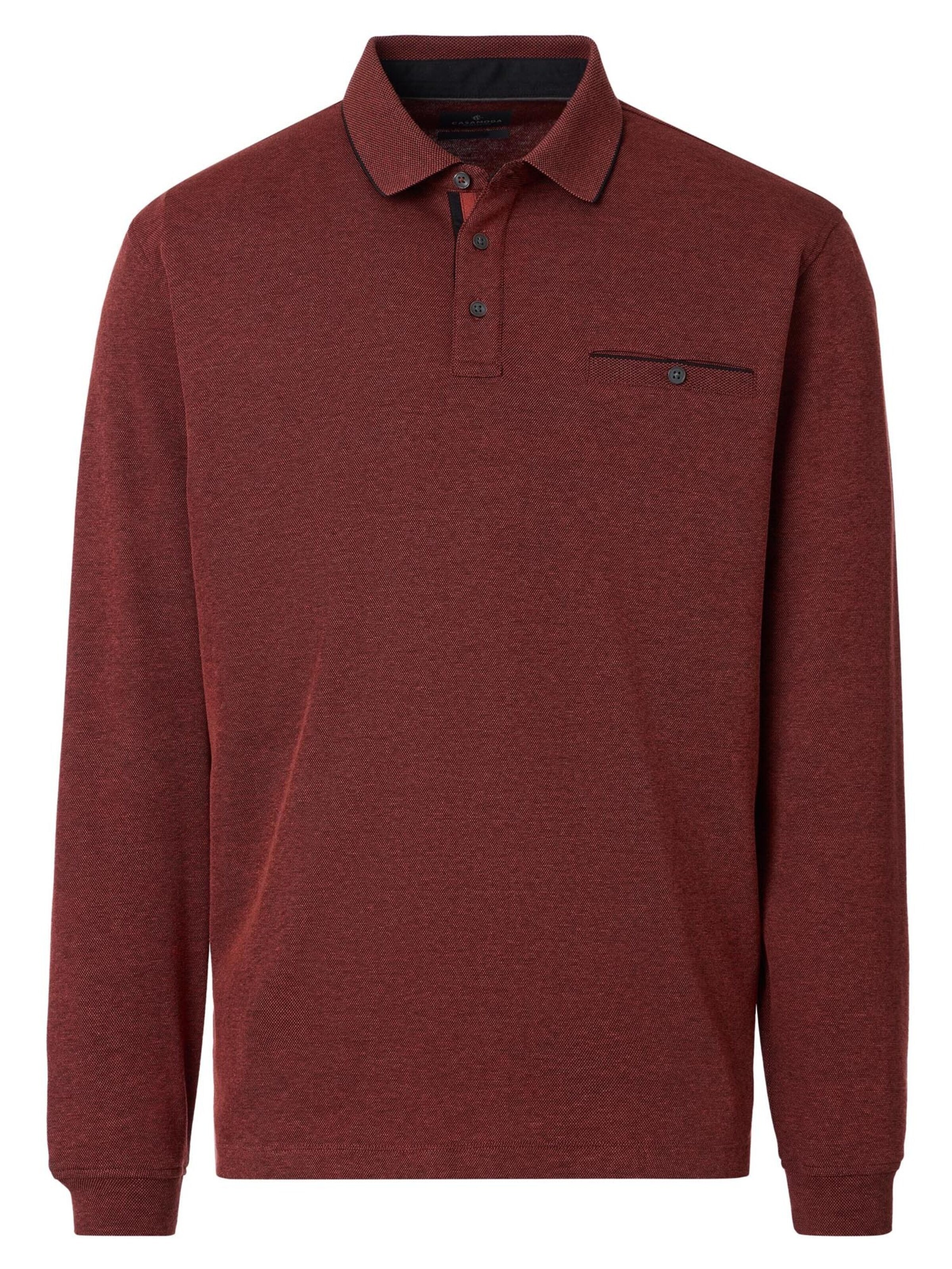 CASAMODA Shirt 'Basic' in Rood: voorkant