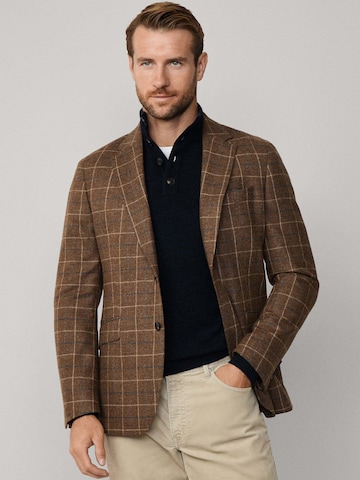 Hackett London Regular Fit Sakko in Braun: Vorderseite