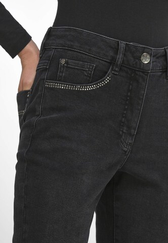 Basler Slimfit Jeans 'Julienne' in Schwarz