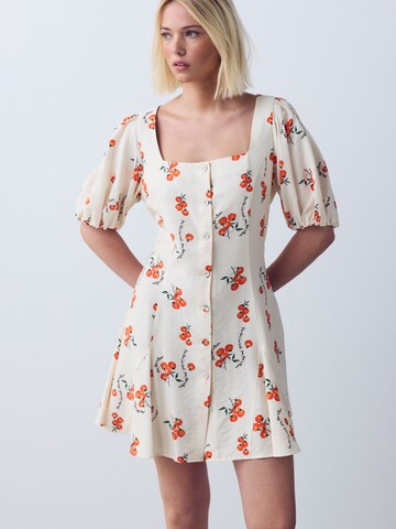 Next Jurk in Beige: voorkant