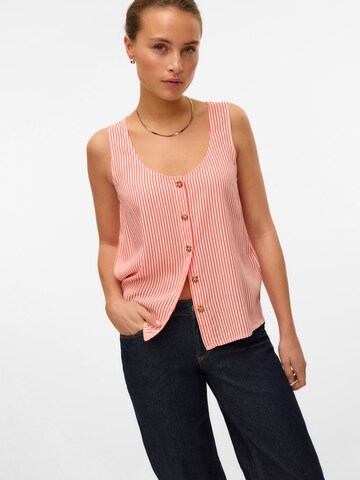 Chemisier 'VMBumpy' VERO MODA en rouge