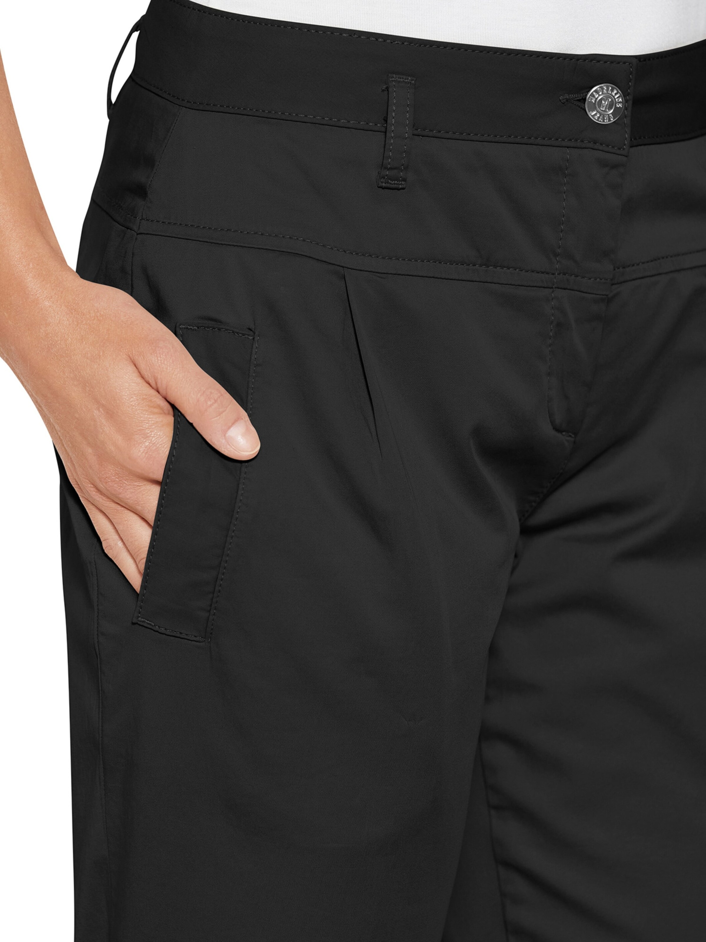 Effilé Pantalon à pince MADELEINE en noir