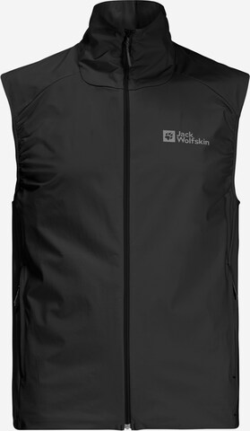 Gilet de sport 'PRELIGHT' JACK WOLFSKIN en noir : devant