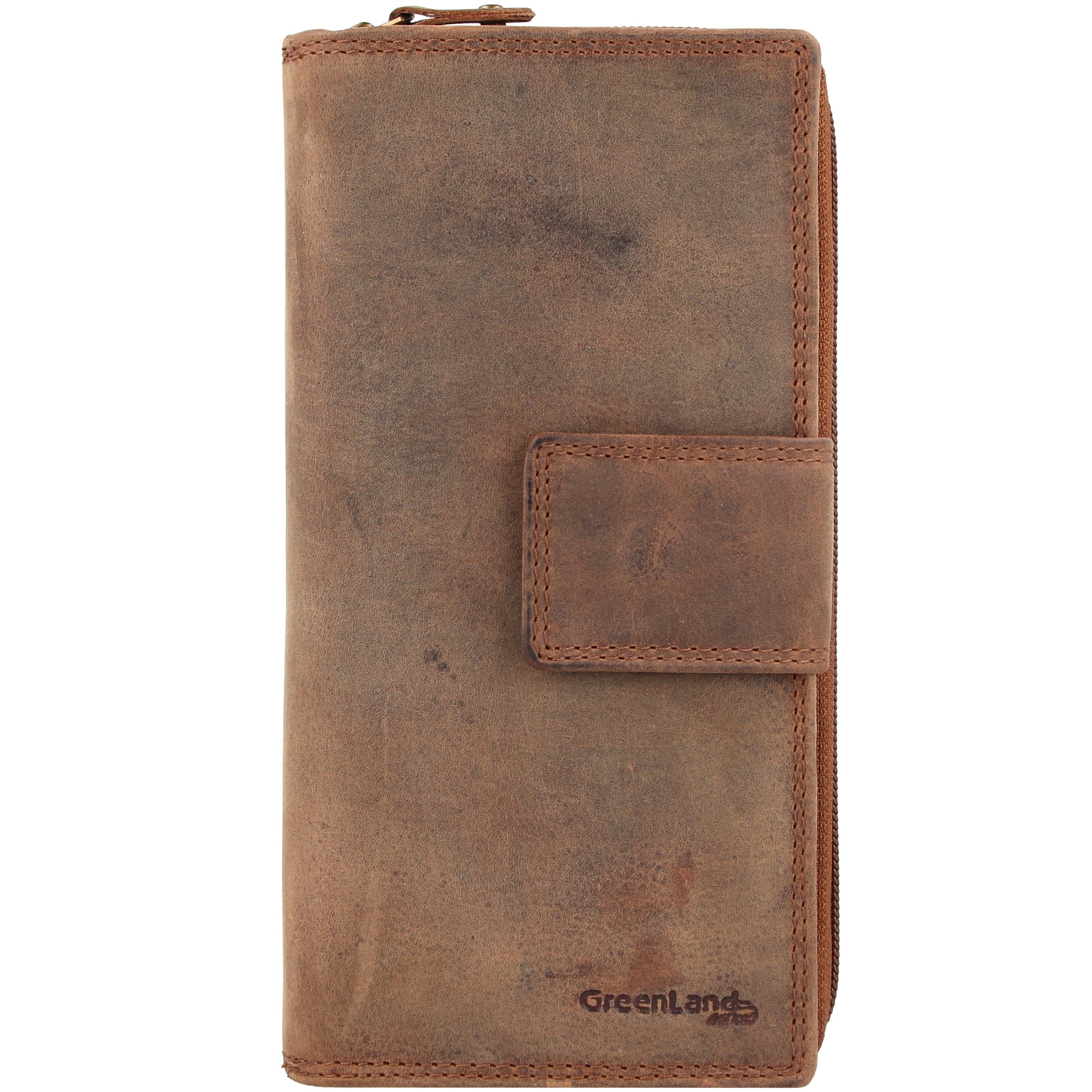 Greenland Nature Wallet 'Montenegro' in Brown: front